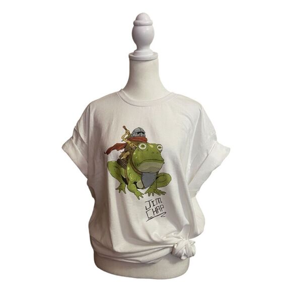Potato Knight Designs Autographed White T-shirt Size L Gift With Purchase - Picture 1 of 9
